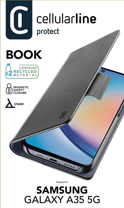 Image du produit Cellularline Book Case pour Samsung A35 5G Black (Samsung Galaxy A35)