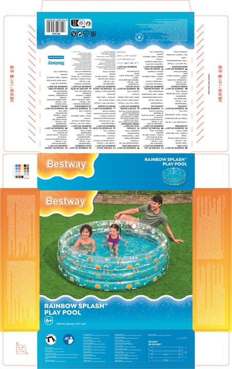 Produktbild Bestway Planschbecken Rainbow Splash™ Ø 170 x 53 cm