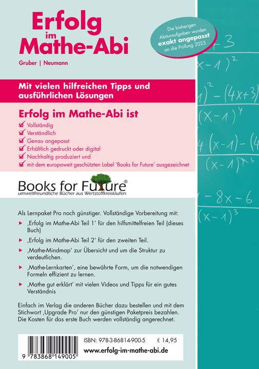 Produktbild Erfolg im Mathe-Abi 2025 Hessen Grundkurs Prfungsteil 1: Hilfsmittelfreier Teil (Deutsch, Robert Neumann, Helmut Gruber, 2024)
