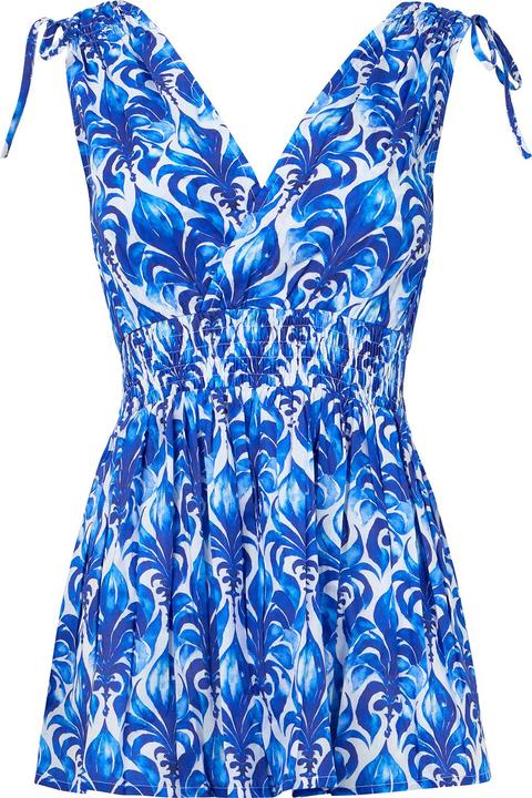 Joe Browns Printed V-Neck Tie Shoulder Top
