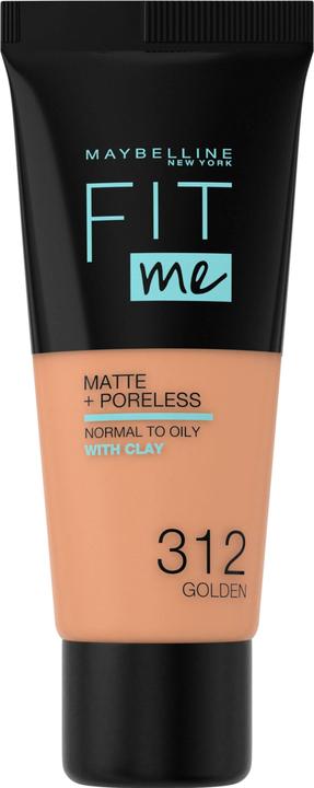 Produktbild Maybelline New York Fit Me Matte + Pore less Foundation - 30 ml #312-golden (312 Golden)