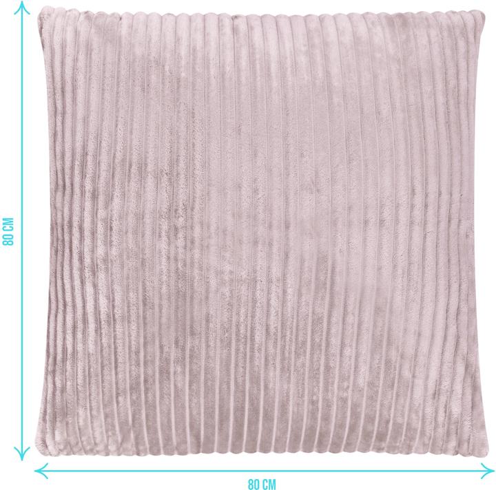 Actual product image Aspero 2 pillowcases in striped flannel 80x80 cm Pilar - 9047 (Duvet cover, 80 x 80 cm)