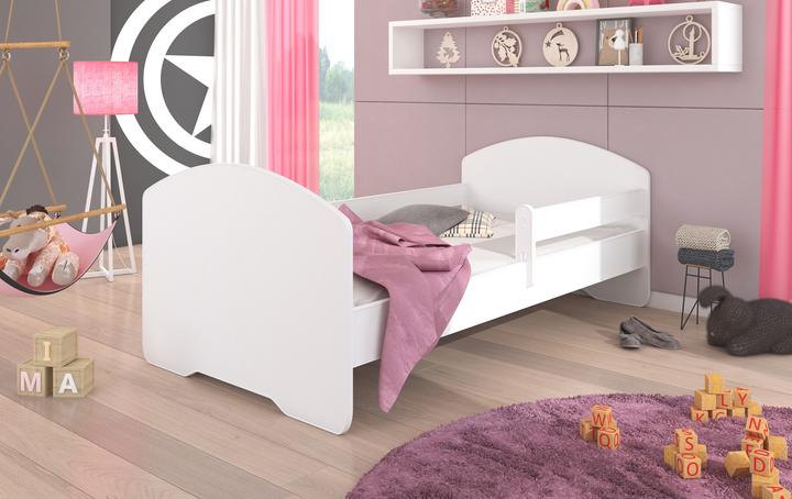 Image du produit ADRK Furniture Lit avec matelas et garde-corps PEPE 160x80 (160 x 80 cm)
