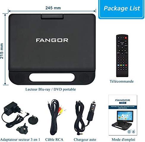 Actual product image Fangor Blu-ray DVD Player