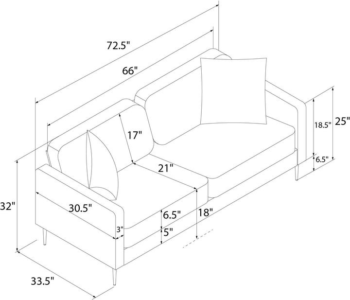 Actual product image CosmoLiving Highland (3-seater)