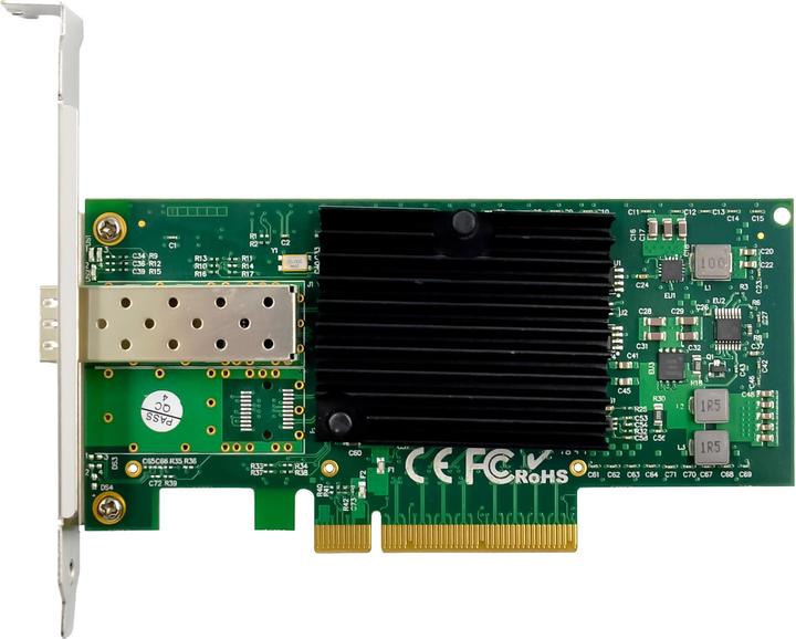 Actual product image InLine 10 Gigabit network card, 1x SFP+, PCIe x8, incl. low profile slot bracket (PCIe)