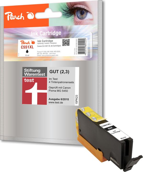 Immagine prodotto Peach Cli-551bk XL (PBK)