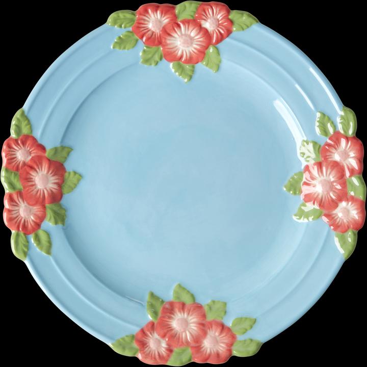 Produktbild Rice CEDPL-EMMIN Teller Essteller Rund Keramik Blau, Grün, Rot 1 Stück(e) (1 x, 25.50 cm)