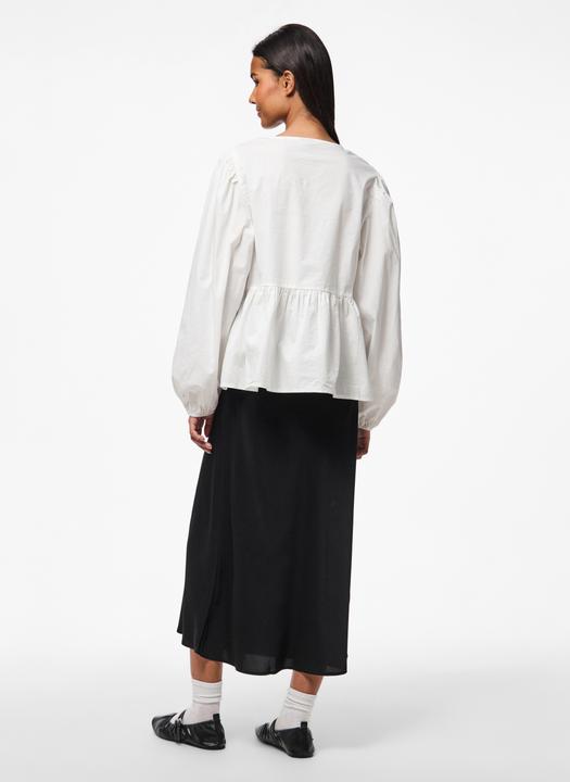Actual product image Pieces Pcjolly Ls O-Neck Tie Top Wvn Noos Bc (XL)
