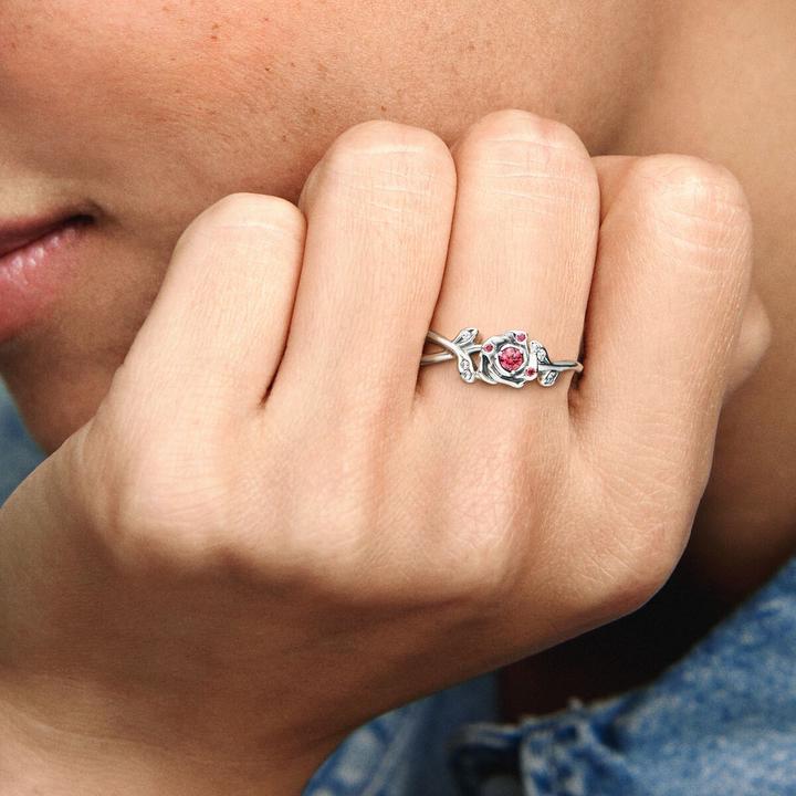 Image du produit Pandora Bague Rose Disney La Belle et la Bête (50, Argent 925)