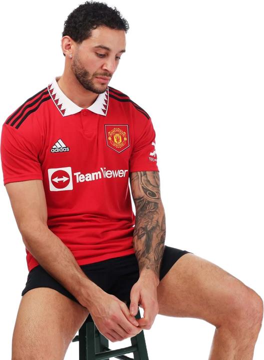 Actual product image adidas Mens 2022/23 Manchester United FC Home Jersey (4XL)