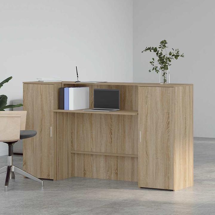 Image du produit VidaXL Comptoir d'accueil Chêne Sonoma 180x50x103,5 cm Bois composite Comptoir d'accueil