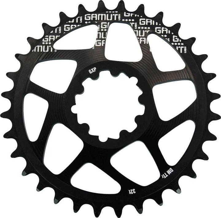 Actual product image Gamut Direct Mount TTr chainring - SRAM BB30 - black (32)