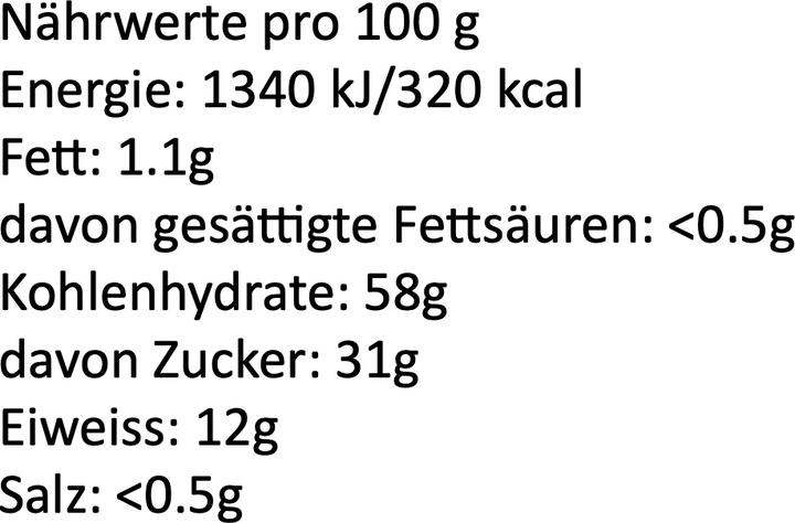Nutritional values and ingredients Zimmerli Adaptogene Maca Capsules (BIO) 50 Capsules (1 Piece, Capsules, 25 g)