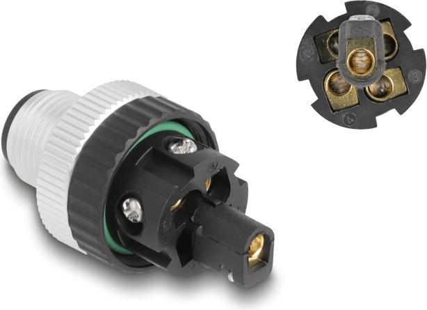 Immagine prodotto Delock Connettore a spina M12 Spina a 5 pin con codice A per il montaggio