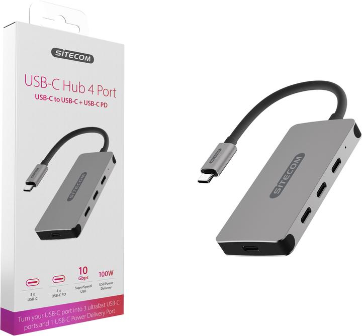 Actual product image Sitecom CN 386 (USB-C, 4 Ports)
