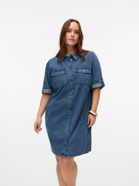 Actual product image Vero Moda VMCJENNIE Kurzes Kleid Jeanskleid (50)