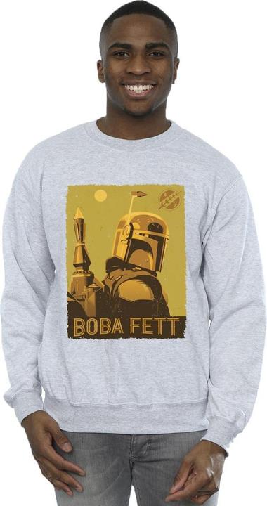 Actual product image Star Wars Mens The Book Of Boba Fett Planetary Stare Sweatshirt (XXL)