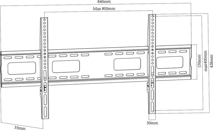 Nutritional values and ingredients Maclean TV wall mount max VESA 800x400 43-120 120kg MC-420 (Wall, 120", 120 kg)