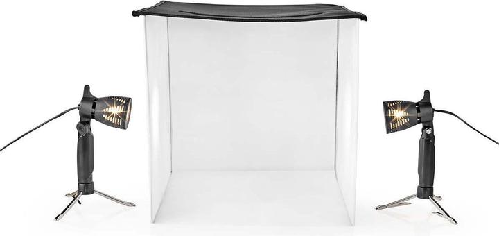 Immagine prodotto Nedis Kit Studio Fotografico | 400 lm | Pieghevole | Sfondi inclusi | Borsa di trasporto inclusa | Nero (Riflettore pieghevole, 43 cm)