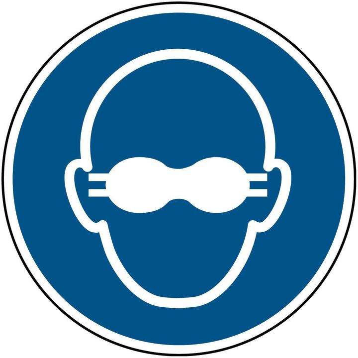 Produktbild Brady ISO-Sicherheitsschild - Getönte Schutzbrille tragen