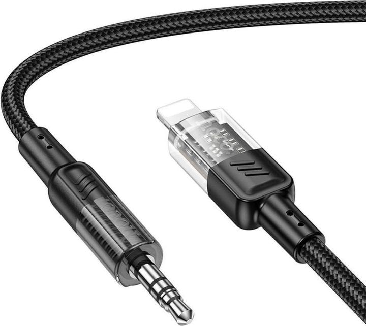 Image du produit Hoco UPA27 Digital Audio / AUX Umwandlungskabel auf Lightning, schwarz (1.20 m, Lightning)