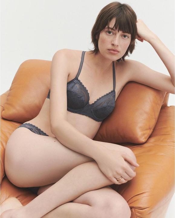 Produktbild La Redoute Collections Mikrofaserslip mit Spitzendetails (42, Einzelpack)
