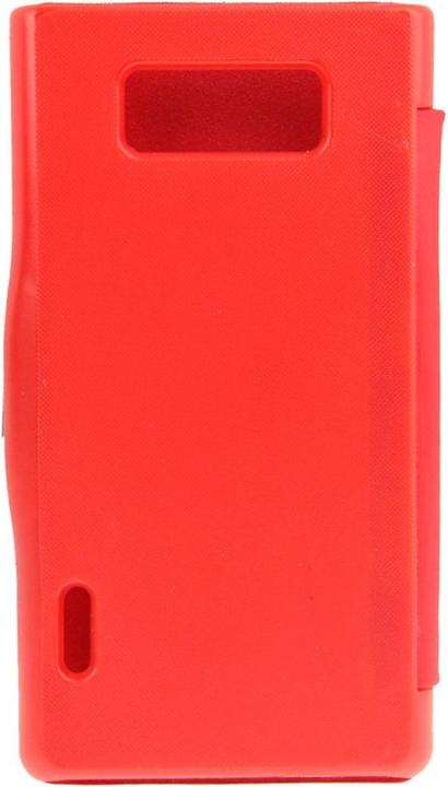 Produktbild König Design Handyhülle Tasche für LG Optimus L7 / P700 rot gebürstet (LG Optimus L7)