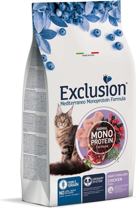 Image du produit Exclusion Cat Giant Steril. Chicken 300g (Adulte, 8 pcs, 300 g)