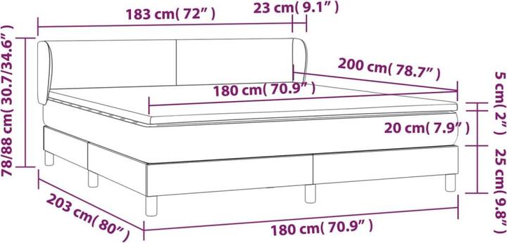 Immagine prodotto VidaXL Adalee (180 x 200 cm, 180 x 200 cm)