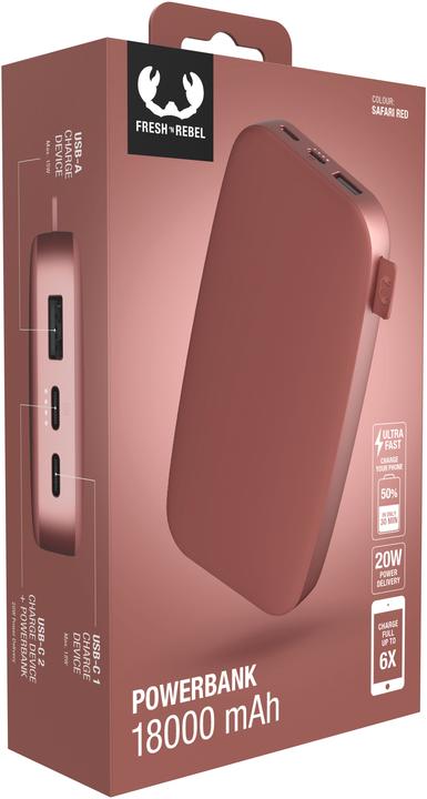 Immagine prodotto Fresh'N Rebel Powerbank (18000 mAh, 20 W, 66.60 Wh)
