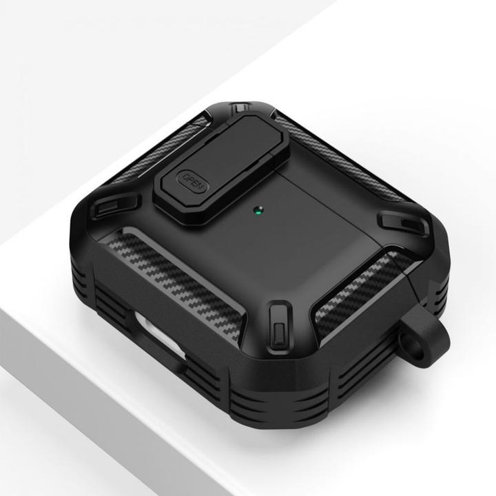 Produktbild Tech-Protect X-Carbo Apple Airpods Pro 1 / 2 Black (Kopfhörer Tasche)
