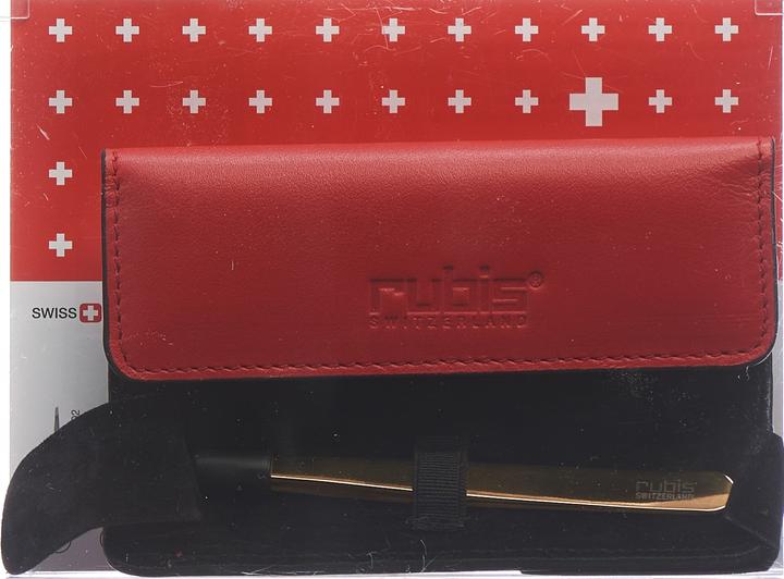Produktbild Rubis Pinzette Shiny mit Etui, schräg, gold