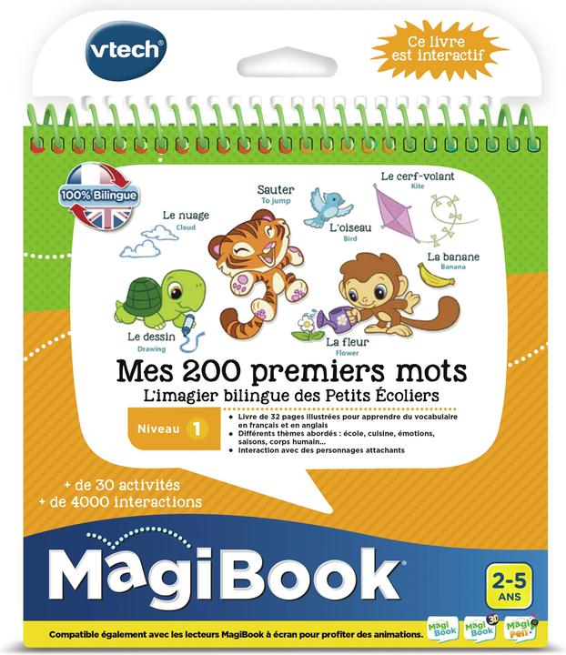 Immagine prodotto VTech MagiBook - Mes 200 premiers mots Français/Anglais (Francese, Inglese)