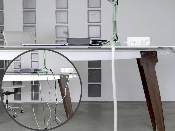 Immagine prodotto Label-the-cable Organizzatore di cavi bianco 1 pezzo (LTC 5120) (Tubo cavi, 200 cm)