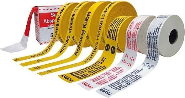 Actual product image CellPack Route warning tape (40 mm)