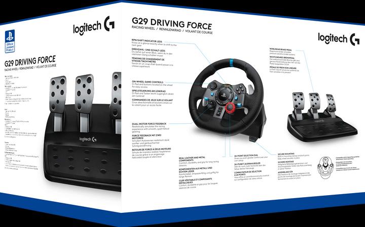 Image du produit Logitech G G29 Driving Force Racing Wheel (PS4, PS3, PS5, PC)