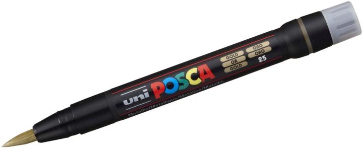 Actual product image Posca Brush tip marker (Gold, 10 mm, 1 x)