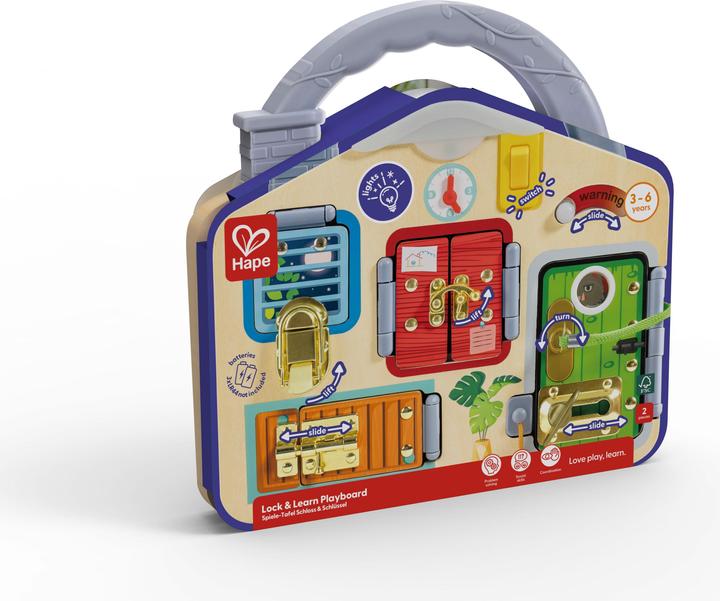 Produktbild Hape Spiele-Tafel Schloss & Schlüssel