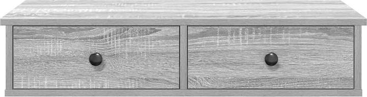 Actual product image VidaXL Wall shelf with drawers Grey Sonoma 80x31x17 cm Wood-based material