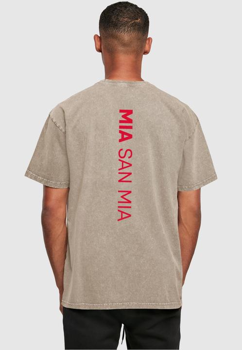 Actual product image FC Bayern München FC Bayern Red Acid Washed Heavy Oversize Tee - 115123 (XL)