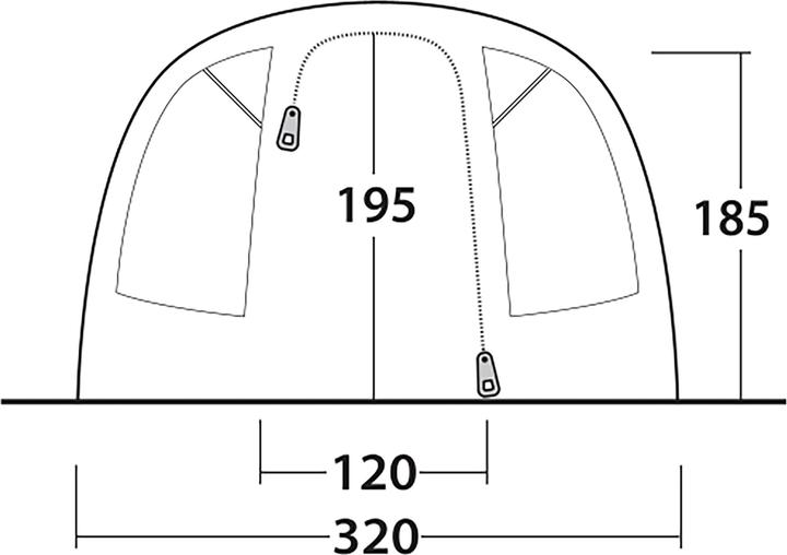 Actual product image Outwell Denver 5 (Tunnel tent, 25.70 kg, 5 persons)
