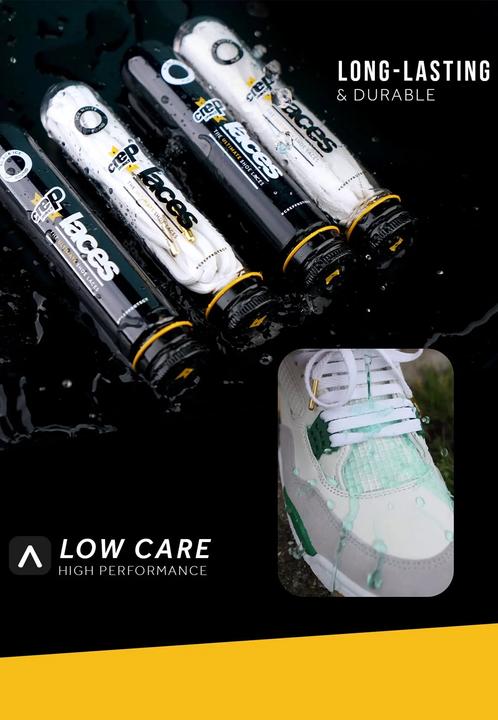 Actual product image CREP Protect Laces Black Flat