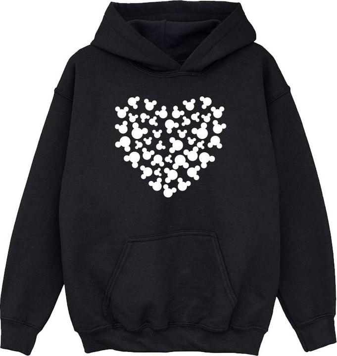 Actual product image Disney Girls Mickey Mouse Heart Silhouette Hoodie (152, 158)