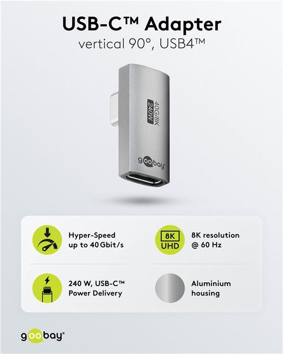 Produktbild Goobay USB C – USB C Adapter (USB Typ-C)
