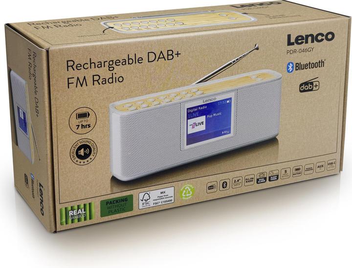 Produktbild Lenco PDR-046GY (DAB+, FM, Bluetooth)