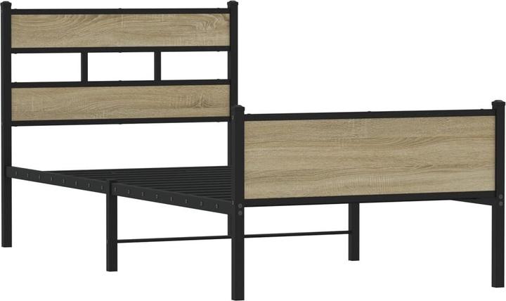 Produktbild VidaXL Bettgestell Bett Einzelbett ohne Matratze 90x190 cm Holzwerkstoff (90 x 190 cm)