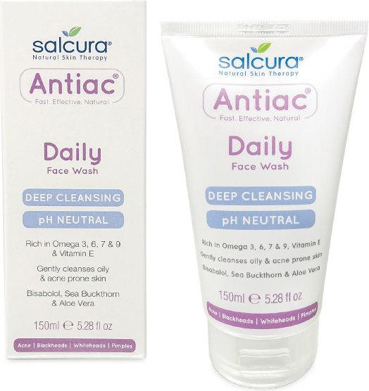 Actual product image Salcura Skincare Antiac Daily Face Wash Facial Cleansing Gel 150 ml Unisex (Cleaning cloths, 150 ml)