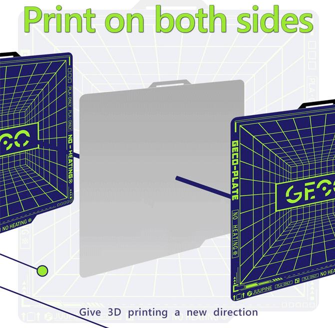 Immagine prodotto 3d-printerstore.ch GECO Buildplate für Bambu Lab A1 Mini (Letto di stampa)