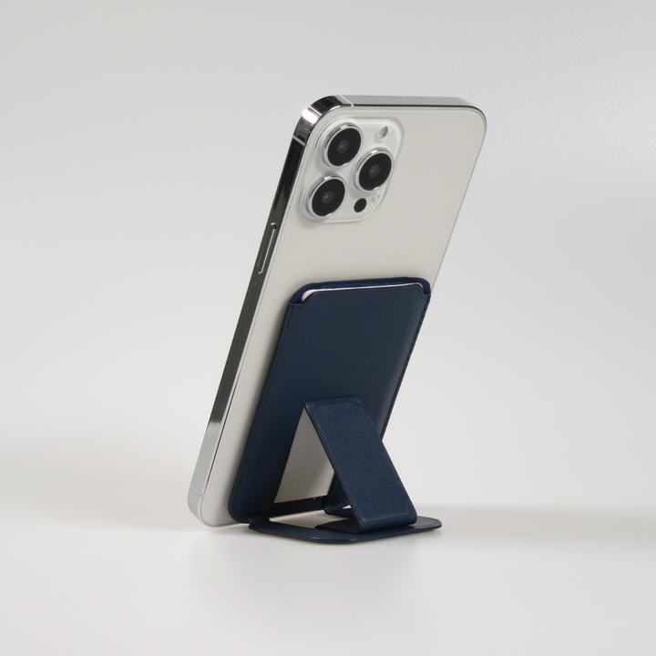 Image du produit PhoneLook MagSafe wallet porte-cartes magnétique avec fonction de support similicuir foncé (Apple iPhone 12)